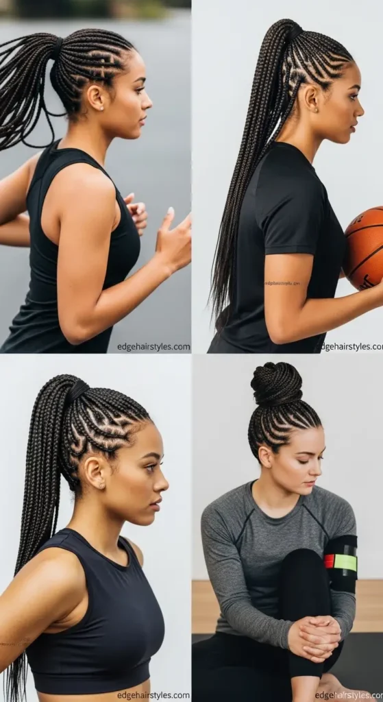 Athletic Cornrow Styles for Active Lifestyles