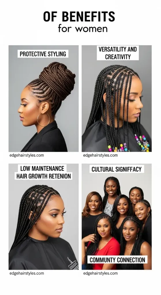 Benefits of Cornrow Hairstyles for Ladies