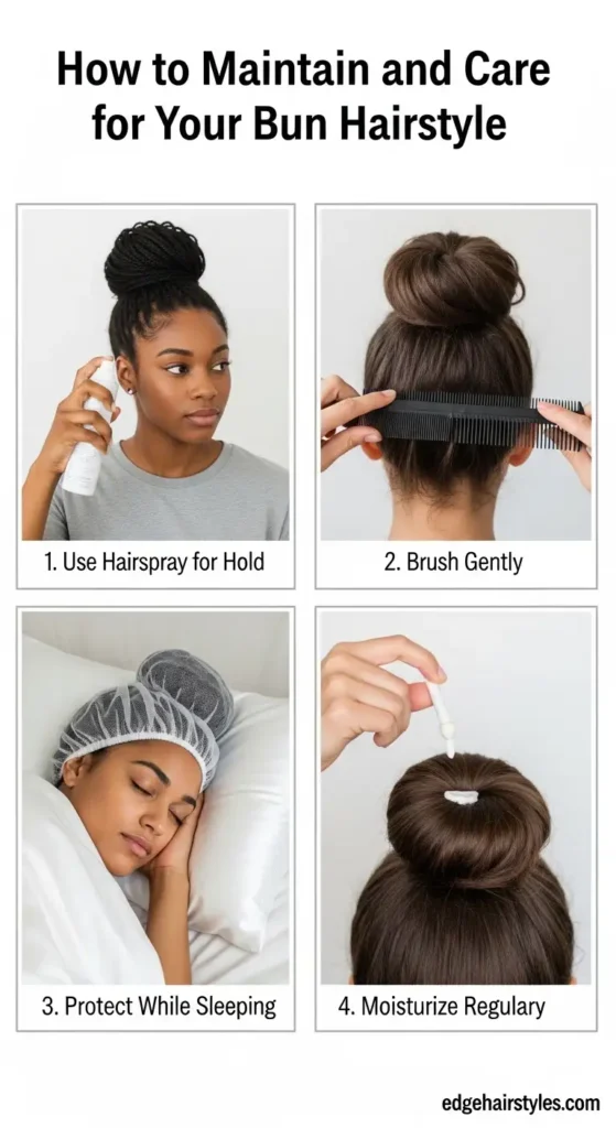 How to Maintain and Care for Your Bun Hairstyle 