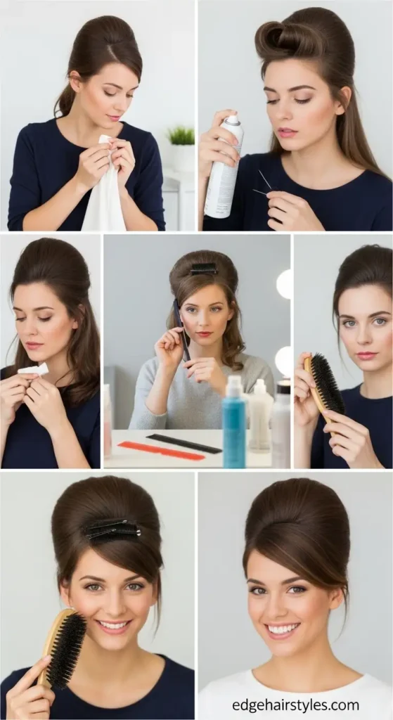 Maintaining a Beehive Hairstyle