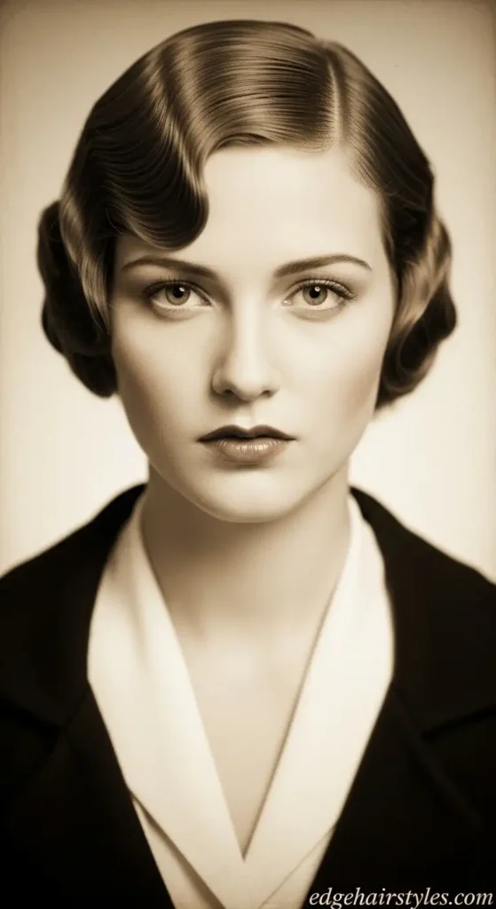 Wavy Hair with Fringe Hairstyles Old Time Waves