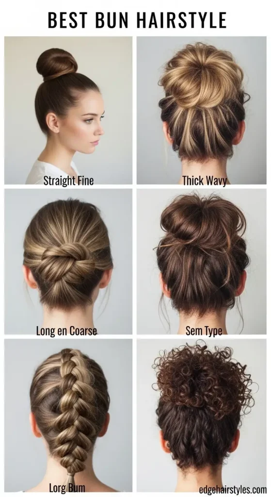 the Best Bun Hairstyles for Different Hair Types