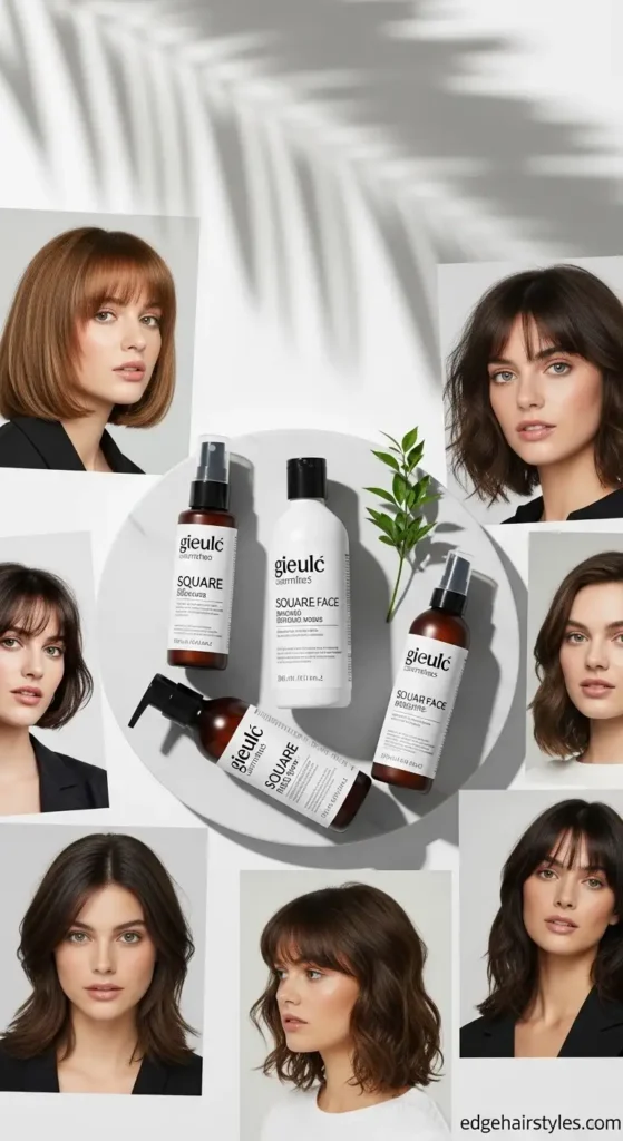The Ultimate Guide to Hairstyle for Square Face Women Best Hair Products for Square Face Styles