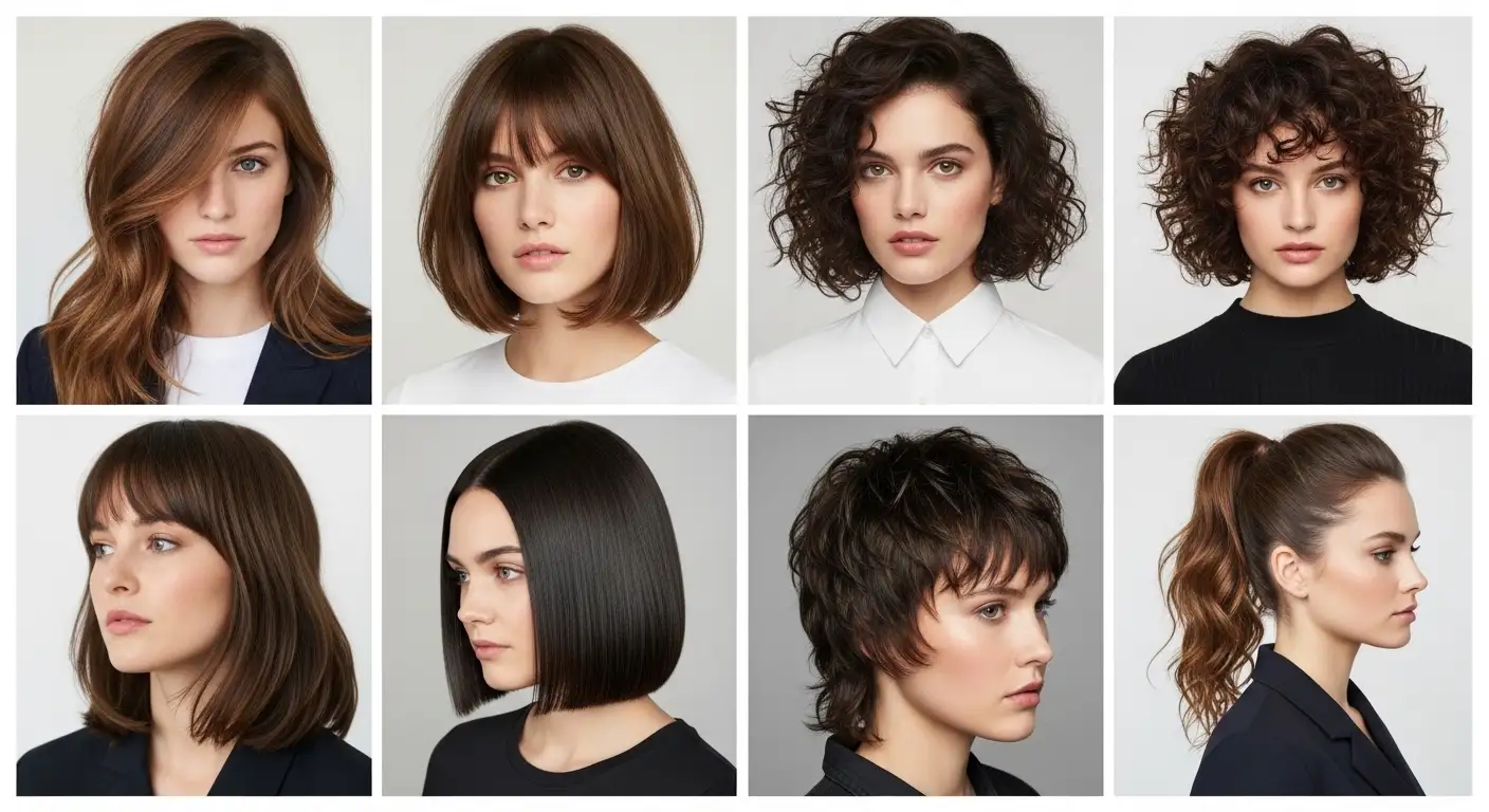 Hairstyle for Square Face Women