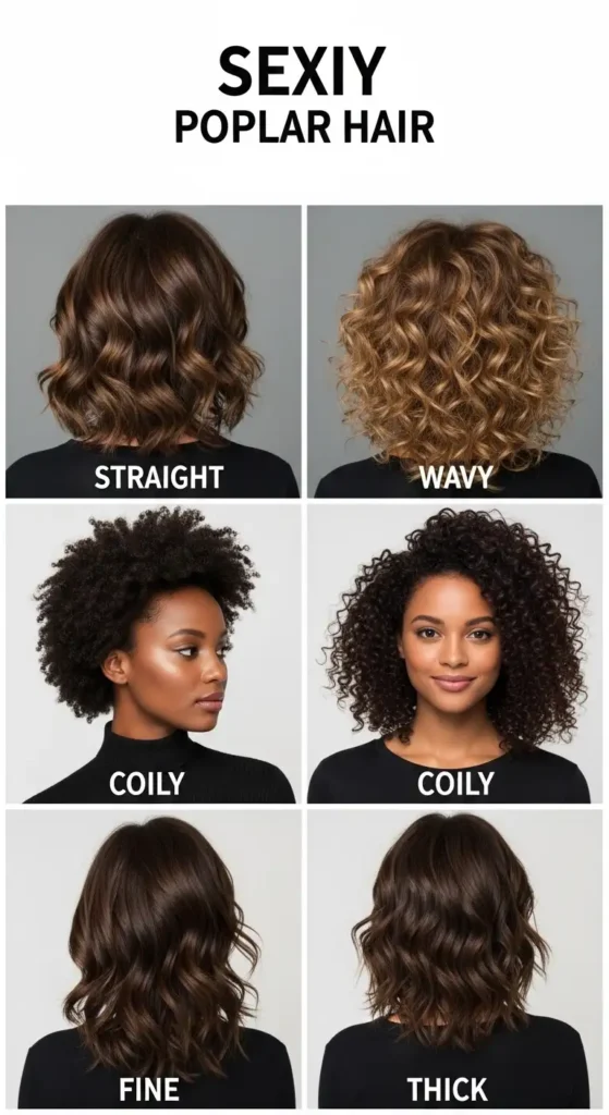 Popular Sexy Hairstyles for Different Hair Types