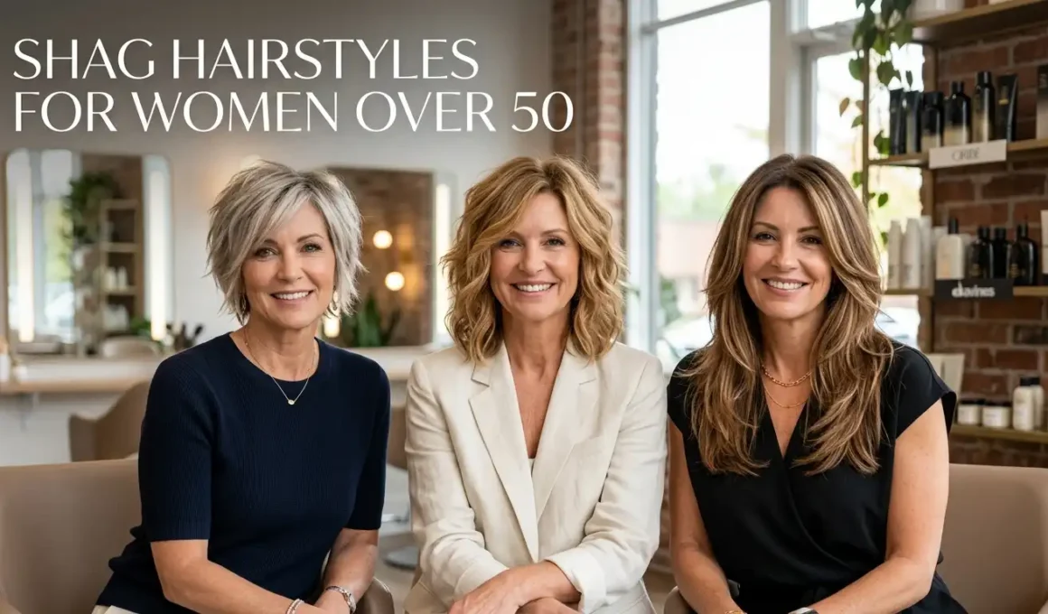 Shag Hairstyles for Women Over 50