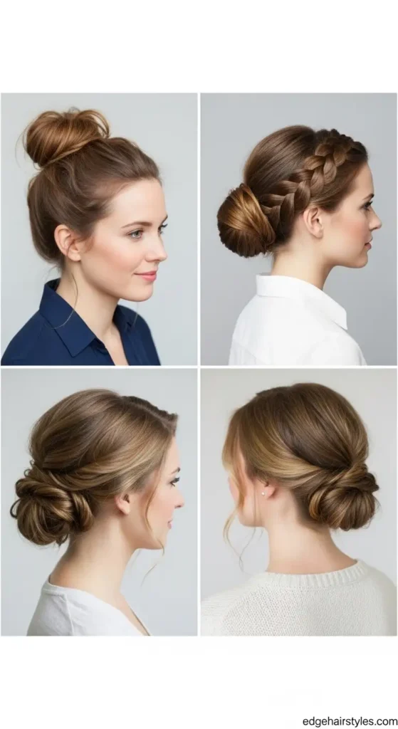 Simple Updos for Medium-Length Hair