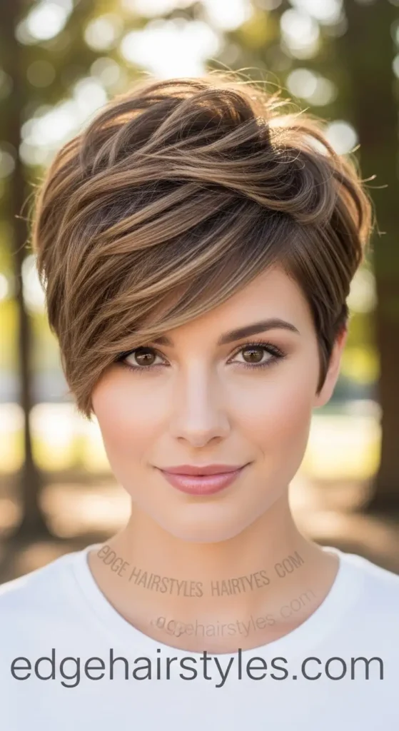 The Ultimate Guide to Hairstyle for Square Face Women Textured Pixie with Volume