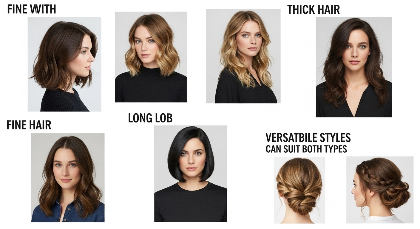 Long Haircuts for Fine and Thick Hair