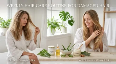 Weekly Hair Care Routine for Damaged Hair