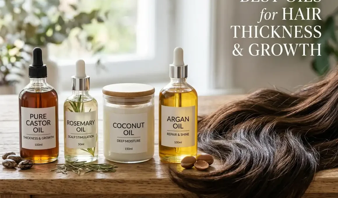 Best Oils for Hair Thickness and Growth