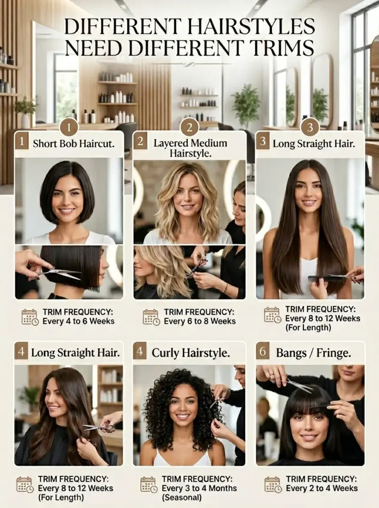  Different Hairstyles Need Different Trims