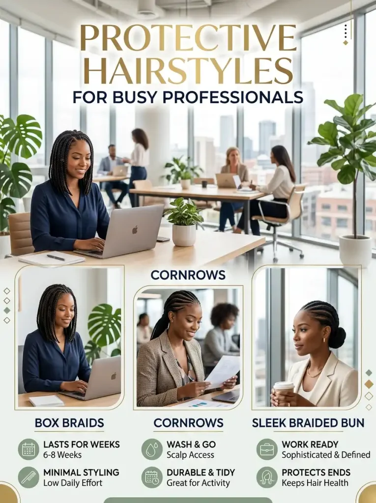 Protective Styles for Busy Days 
