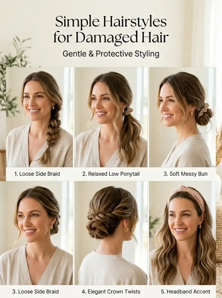Simple Hairstyles That Are Good for Damaged Hair